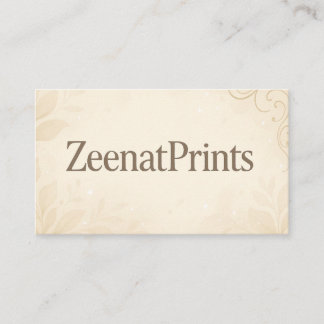 Modern Visitekaartje van ZeenatPrints
