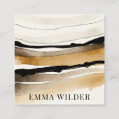 Modern Visitekaartje voor Abstracte Waterverf (Voorkant)