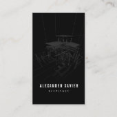 modern visitekaartje voor architect (Voorkant)