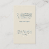 modern visitekaartje voor gitaarmuziek (Achterkant)