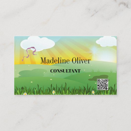 Modern Visitekaartje voor het thema van het festiv (Achterkant)