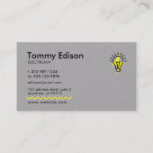 Modern Visitekaartje voor minimaal elektronisch on (Achterkant)