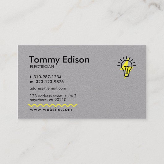 Modern Visitekaartje voor minimaal elektronisch on (Achterkant)