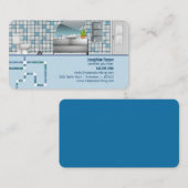 modern visitekaartje voor sanitair sanitair (Voorkant / Achterkant)