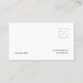 Modern Visitekaartje voor schoon paasdeeg voor tra (Achterkant)