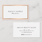 modern visitekaartje voor schoonheidsspecialist (Voorkant / Achterkant)