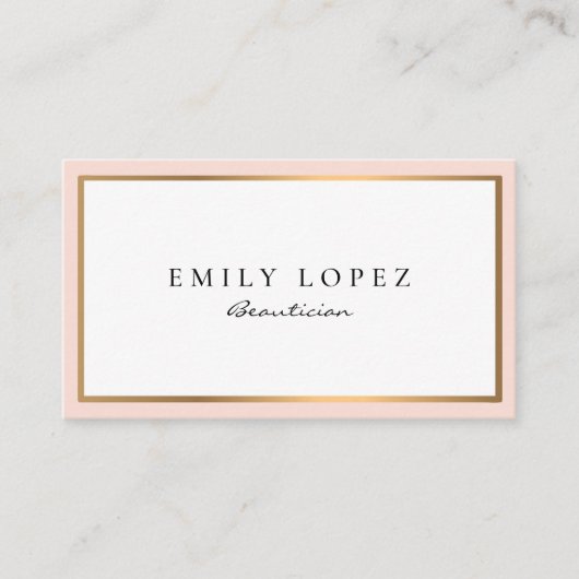 modern visitekaartje voor schoonheidsspecialist (Voorkant)