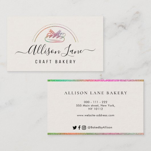 modern visitekaartje voor schrijfbenodigdheden (Voorkant / Achterkant)