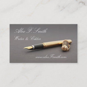 Modern Visitekaartje voor schrijver