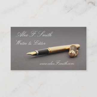 Modern Visitekaartje voor schrijver