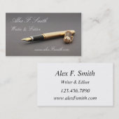 Modern Visitekaartje voor schrijver (Voorkant / Achterkant)