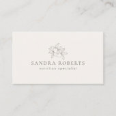 Modern Visitekaartje voor voedingsspecialisten (Voorkant)