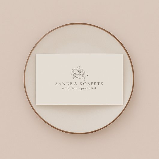 Modern Visitekaartje voor voedingsspecialisten