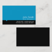 Modern Visitekaartje voor webontwerp met zwarte ba (Voorkant / Achterkant)
