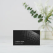Modern Visitekaartje zwart/grijs (Staand voorkant)
