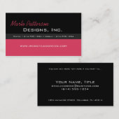Modern Visitekaartje : Zwart-tomatenpuree (Voorkant / Achterkant)