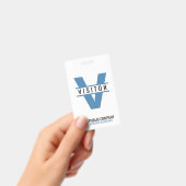Modern Visitor ID Badge (Handheld)