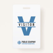 Modern Visitor ID Badge (Achterkant)