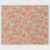 Modern vissenpatroon cadeaupapier (Vlak)