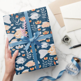 Modern vissenpatroon cadeaupapier