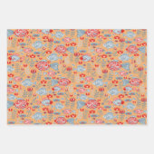 Modern vissenpatroon inpakpapier vel (Voorkant 2)