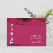 Modern Viva Magenta Bedankkaart (Staand voorkant)