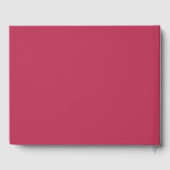 Modern Viva Magenta Bold Typography Simple Wedding Gastenboek (Achterkant)