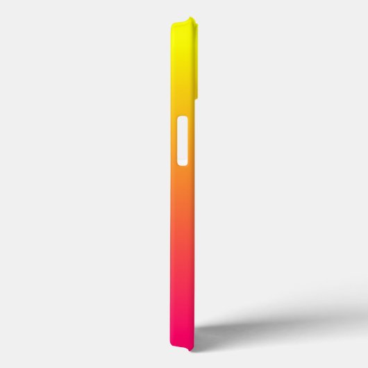 Modern Vivid Yellow Oranje Pink Ombre Case-Mate iPhone Case (Achterkant / Rechts)