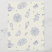 Modern Voedsel Restaurant Cafe Menu Kaart (Achterkant)