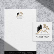 Modern Voeg je eigen Logo Professional Black Gold 