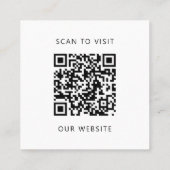 Modern Voeg je eigen Logo Professional Black Gold  Vierkante Visitekaartje (Achterkant)