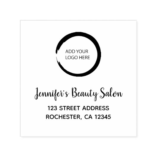 Modern voeg je eigen logo professionele bedrijf to  zelfinktende stempel (Design)