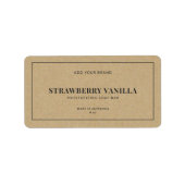 Modern voeg je merkgrijs grenskraftproduct toe etiket (Voorkant)