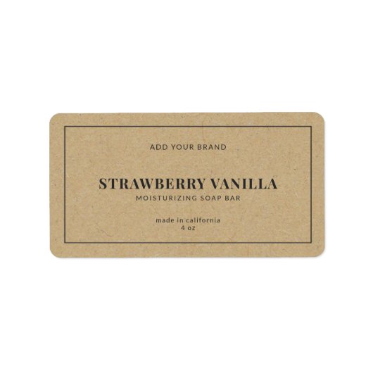 Modern voeg je merkgrijs grenskraftproduct toe etiket (Voorkant)