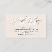 Modern voeg merknaam elegant toe visitekaartje (Achterkant)