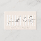 Modern voeg merknaam elegant toe visitekaartje (Voorkant)