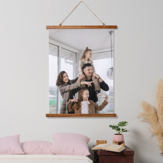 MODERN VOEG UW EIGEN FOTO DIY CUSTOM AFBEELDING TO HANGEND WANDKLEED (Slaapkamer)