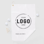 Modern Voeg uw Logo Business Company Branded toe Golfhanddoek (Insitu)