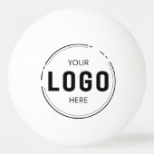 Modern Voeg uw Logo Business Company Branded toe Pingpongbal (Voorkant)