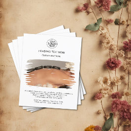 Modern Voeg uw Logo typografie toe Foto wit Flyer