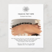 Modern Voeg uw Logo typografie toe Foto wit Flyer (Voorkant)