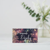 Modern Voeg uw QR-code Firework Display Company to Visitekaartje (Staand voorkant)