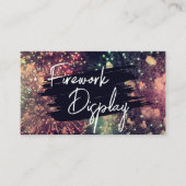 Modern Voeg uw QR-code Firework Display Company to Visitekaartje (Voorkant)