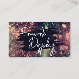 Modern Voeg uw QR-code Firework Display Company to Visitekaartje