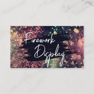 Modern Voeg uw QR-code Firework Display Company to Visitekaartje