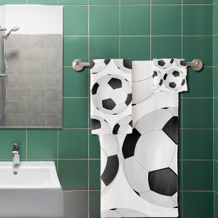 modern voetbal bad handdoek