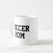 Modern Voetbal Mum Trendy Football Coach Mok (Voorkant links)