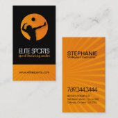 Modern Volleyball-Visitekaartjes Visitekaartje (Voorkant / Achterkant)