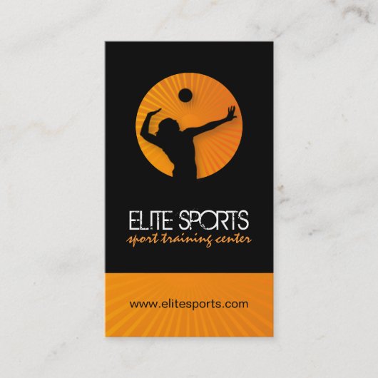 Modern Volleyball-Visitekaartjes Visitekaartje (Voorkant)