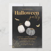 Modern Volwassen Halloween Feest Kaart (Voorkant)